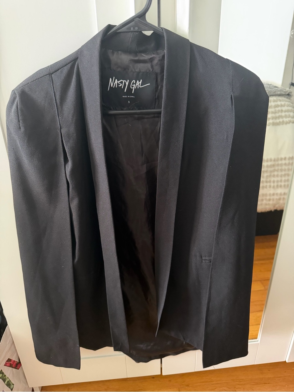 Nasty Gal Black Cape Blazer